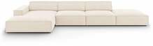 Nurgadiivan Micadoni Home Jodie 5 Seats, helepruun, vasak, 341 x 166 x 70 cm