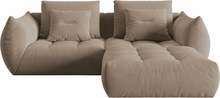 Mooduldiivan Micadoni Home Bloom Velvet, 232 x 216 x 95 cm, pruun