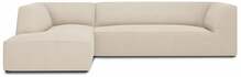Nurgadiivan Micadoni Home Ruby 4 Seats, 273 x 180 x 69 cm, kreemjas, vasak