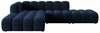 Nurgadiivan Micadoni Home Lupine, 299 x 177 x 70 cm, royal blue, vasakpoolne, tumesinine