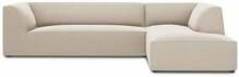 Nurgadiivan Micadoni Home Ruby 4 Seats, helepruun, parem, 273 x 180 x 69 cm