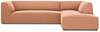 Nurgadiivan Micadoni Home Ruby 4 Seats, 273 x 180 x 69 cm, roosa, parem