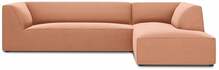 Nurgadiivan Micadoni Home Ruby 4 Seats, 273 x 180 x 69 cm, roosa, parem