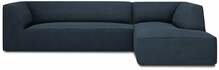 Nurgadiivan Micadoni Home Ruby 4 Seats, 273 x 180 x 69 cm, tumesinine, parem