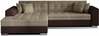 Nurgadiivan Eltap Sorento Berlin 03, vasakpoolne, 195 x 295 x 80 cm, helepruun/tumepruun