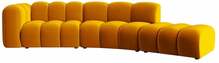 Mooduldiivan Micadoni Lupine Sal10, 335 x 166 x 70 cm, kollane, parem