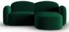 Nurgadiivan Micadoni Home Blair Velvet, 194 x 155 x 80 cm, tumeroheline, parem