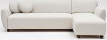 Nurgadiivan Hanah Home Eddy, 273 x 93 x 86 cm, valge, parem