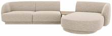 Mooduldiivan Micadoni Miley, Haga 30, parem nurk, 300 x 145 x 70 cm, pruun