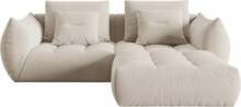 Mooduldiivan Micadoni Home Bloom Velvet, 232 x 216 x 95 cm, ecru