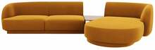 Mooduldiivan Micadoni Miley, 300 x 145 x 70 cm, kollane, parem, Bluvel 68