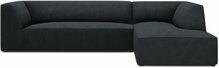 Nurgadiivan Micadoni Home Ruby 4 Seats, 273 x 180 x 69 cm, must, parem