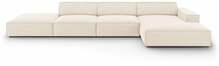 Nurgadiivan Micadoni Home Jodie 5 Seats, parem, helepruun, 341 x 166 x 70 cm