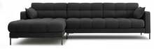Nurgadiivan Micadoni Home Mamaia 5 Seats, 293 x 185 x 75 cm, Neve 97, tumehall, vasak