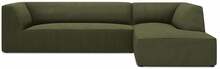 Nurgadiivan Micadoni Home Ruby 4 Seats, 273 x 180 x 69 cm, tumeroheline/roheline, parem