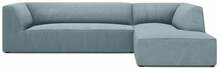 Nurgadiivan Micadoni Home Ruby 4 Seats, 273 x 180 x 69 cm, helesinine, parem