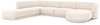 Nurgadiivan Micadoni Home Miley, 327 x 245 x 74 cm, Chenille Panoramic 6 Seats, vasakpoolne, heledpruun