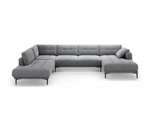 Nurgadiivan Micadoni Bemy Velvet Panoramic, 373 x 240 x 86 cm, 7-kohaline, hall, vasakpoolne