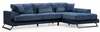 Nurgadiivan Hanah Home Frido, 190 x 308 x 92 cm, tumesinine, parem