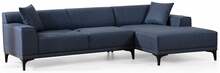 Nurgadiivan Hanah Home Petra, parem, 145 x 250 x 69 cm, sinine