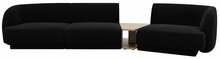 Mooduldiivan Micadoni Miley Blu 19, parem, 300 x 118 x 70 cm, must