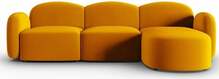 Nurgadiivan Micadoni Home Blair Velvet, 272 x 155 x 80 cm, kollane, parem
