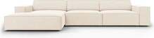 Nurgadiivan Micadoni Home Jodie 4 Seats, 284 x 166 x 70 cm, helepruun, vasak