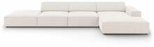 Nurgadiivan Micadoni Home Jodie 5 Seats, 341 x 166 x 70 cm, helepruun, parem