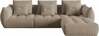 Mooduldiivan Micadoni Home Bloom Velvet, 332 x 216 x 95 cm, pruun