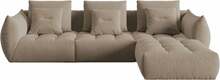 Mooduldiivan Micadoni Home Bloom Velvet, 332 x 216 x 95 cm, pruun