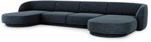 Panoraamdiivan Micadoni Home Miley Velvet Panoramic MICU140F1MILEY4, 334 x 155 x 74 cm, sinine