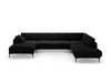 Nurgadiivan Micadoni Home Bemy, 373 x 240 x 86 cm, Velvet Panoramic, 7-kohaline, must