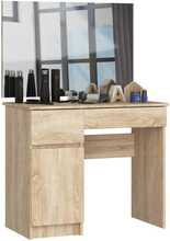 Tualettlaud Akord Furniture Factory P-2/SL, 90 x 50 x 142 cm, tamm, peegliga