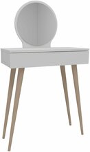 Tualettlaud Kalune Design Siena 550ARN2774, 72 x 35 x 129.2 cm, valge, peegliga