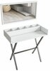 Tualettlaud Kalune Design Atina, 50 x 100 x 91 cm, valge/must, peegliga