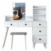 Tualettlaud Kalune Design BJ101 - 2294, 40 x 122,2 x 93,8 cm, valge, peegliga