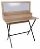 Tualettlaud Kalune Design Soona, 50 x 100 x 124 cm, tamm/must, peegliga