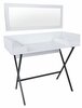 Tualettlaud Kalune Design Lima 811MDD5106, 50 x 100 x 89 cm, valge/must, peegliga