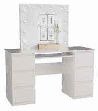 Kosmeetikalaud Top E Shop Kuba, 130 x 51 x 76 cm, valge
