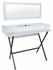 Tualettlaud Kalune Design Laos 811MDD5104, 50 x 100 x 89 cm, valge, peegliga
