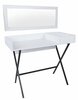 Tualettlaud Kalune Design Kiev 811MDD5111, 50 x 100 x 89 cm, valge/must, peegliga