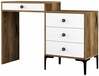 Tualettlaud Kalune Design Lizbon 551, 40 x 124 x 84.7 cm, valge/pähkel