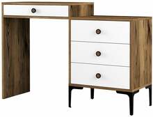 Tualettlaud Kalune Design Lizbon 551, 40 x 124 x 84.7 cm, valge/pähkel
