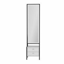 Tualettlaud Kalune Design Elegante, 35 x 41 x 170 cm, valge, peegliga