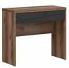 Tualettlaud Black Red White Forn, 38.5 x 90 x 79.5 cm, tamme/must