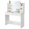 Tualettlaud ModernHome PWSHT-20, 40 x 108 x 142 cm, peegliga, valge