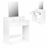 Tualettlaud Modern Home PWJJDT0070, 40 x 80 x 140 cm, peegliga, valge