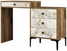 Tualettlaud Kalune Design Lizbon 552, 40 x 124 x 84.7 cm, valge/pähkel/beež