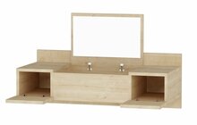 Tualettlaud Kalune Design Zakkum, tamm/pruun, 100 x 39,1 x 33 cm
