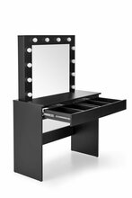 Tualettlaud Halmar Hollywood, 94 x 43 x 140 cm, peegliga, must